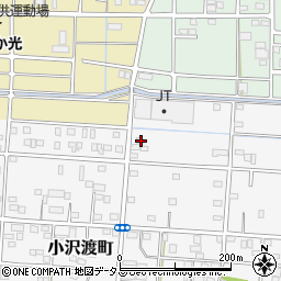 静岡県浜松市中央区小沢渡町156周辺の地図