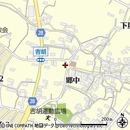 愛知県田原市吉胡町郷中207周辺の地図