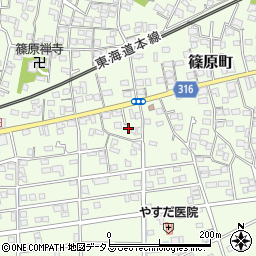 静岡県浜松市中央区篠原町11986周辺の地図