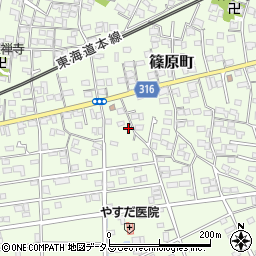 静岡県浜松市中央区篠原町11996周辺の地図