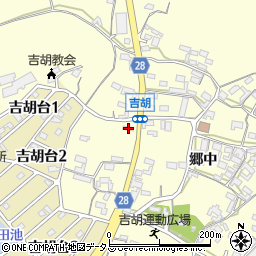 愛知県田原市吉胡町郷中193周辺の地図