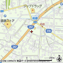 静岡県浜松市中央区篠原町21977周辺の地図