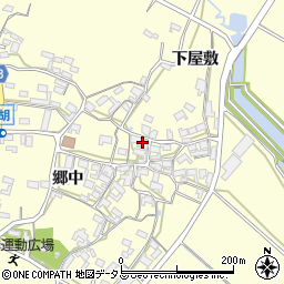 愛知県田原市吉胡町郷中105周辺の地図