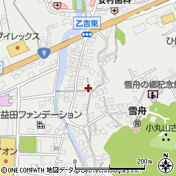 島根県益田市乙吉町1周辺の地図