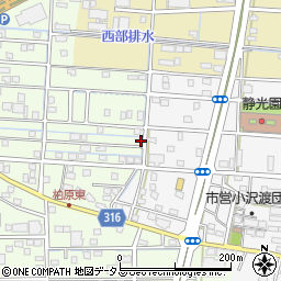静岡県浜松市中央区篠原町21864周辺の地図