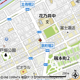 ラポール京町堀周辺の地図