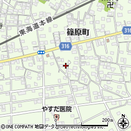 静岡県浜松市中央区篠原町12061周辺の地図