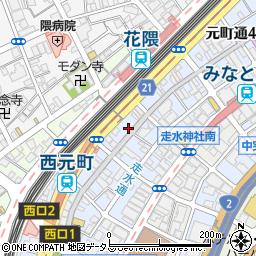 淡路島バーガー神戸元町店周辺の地図
