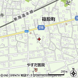 静岡県浜松市中央区篠原町12063周辺の地図