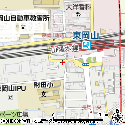 岡山県岡山市中区長岡1-10周辺の地図