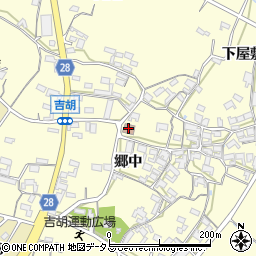 吉胡集落センター周辺の地図