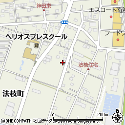 静岡県浜松市中央区法枝町55周辺の地図