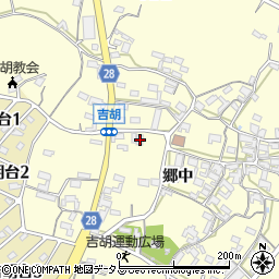 愛知県田原市吉胡町郷中204周辺の地図