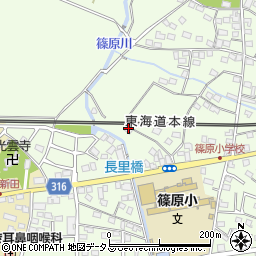 静岡県浜松市中央区篠原町9777周辺の地図