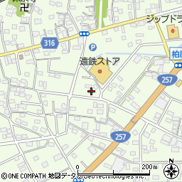 静岡県浜松市中央区篠原町21498周辺の地図