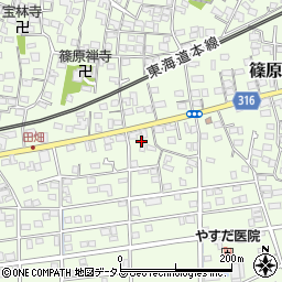 静岡県浜松市中央区篠原町11978周辺の地図