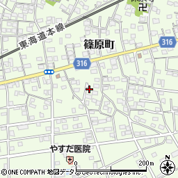 静岡県浜松市中央区篠原町12060周辺の地図