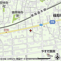 静岡県浜松市中央区篠原町11980周辺の地図