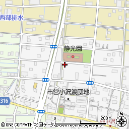 静岡県浜松市中央区小沢渡町1321周辺の地図
