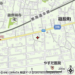 静岡県浜松市中央区篠原町11987周辺の地図