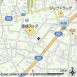 静岡県浜松市中央区篠原町21549周辺の地図