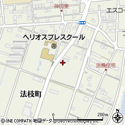 静岡県浜松市中央区法枝町89周辺の地図