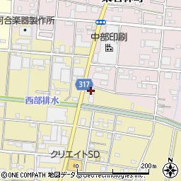 静岡県浜松市中央区新橋町109周辺の地図