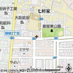 大阪府東大阪市七軒家19-4周辺の地図