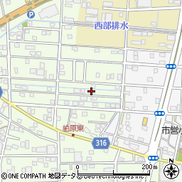 静岡県浜松市中央区篠原町21856周辺の地図
