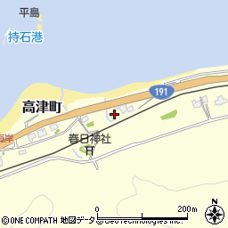 島根県益田市高津町199周辺の地図
