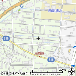 静岡県浜松市中央区篠原町21850周辺の地図