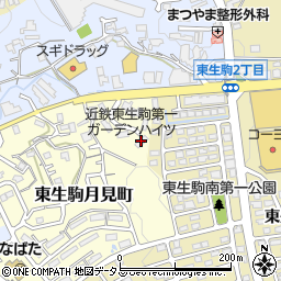 近鉄東生駒第二ガーデンハイツＤ棟周辺の地図