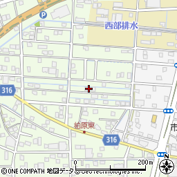 静岡県浜松市中央区篠原町21851周辺の地図