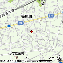 静岡県浜松市中央区篠原町12073周辺の地図