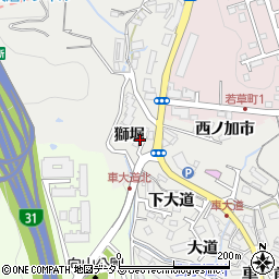 兵庫県神戸市須磨区車獅堀周辺の地図