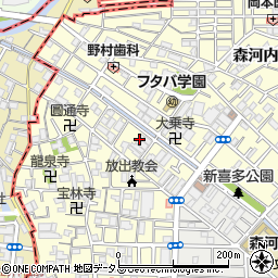 フジパレス放出６番館周辺の地図