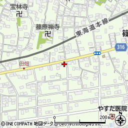 静岡県浜松市中央区篠原町11164周辺の地図