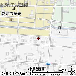 静岡県浜松市中央区小沢渡町180周辺の地図