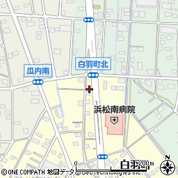静岡県浜松市中央区白羽町15周辺の地図