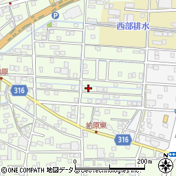 静岡県浜松市中央区篠原町21849周辺の地図