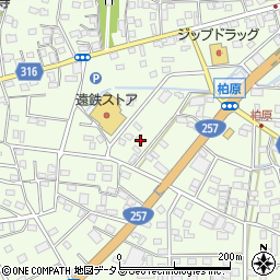 静岡県浜松市中央区篠原町21548周辺の地図