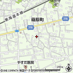静岡県浜松市中央区篠原町12059周辺の地図