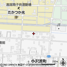 静岡県浜松市中央区小沢渡町189周辺の地図