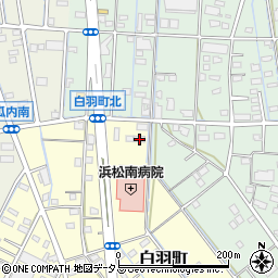 静岡県浜松市中央区白羽町21周辺の地図
