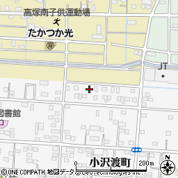 静岡県浜松市中央区小沢渡町194周辺の地図