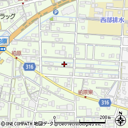 静岡県浜松市中央区篠原町21840周辺の地図