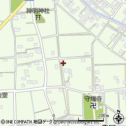 静岡県磐田市豊岡（敷地）周辺の地図