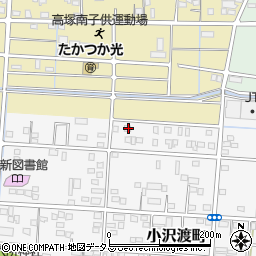 静岡県浜松市中央区小沢渡町205周辺の地図