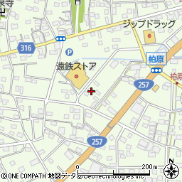 静岡県浜松市中央区篠原町21550周辺の地図
