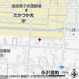 静岡県浜松市中央区小沢渡町198周辺の地図